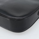 CELINE Shoulder Bag Leather Black Gold Auth fm5363-12