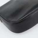 CELINE Shoulder Bag Leather Black Gold Auth fm5363-13
