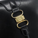 CELINE Shoulder Bag Leather Black Gold Auth fm5363-14