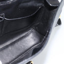 CELINE Shoulder Bag Leather Black Gold Auth fm5363-16