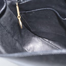 CELINE Shoulder Bag Leather Black Gold Auth fm5363-17