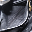 CELINE Shoulder Bag Leather Black Gold Auth fm5363-20