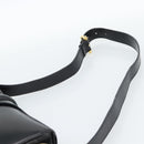 CELINE Shoulder Bag Leather Black Gold Auth fm5363-8