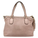 GUCCI Soho Hand Bag Leather 2way Pink Gold 308362 Auth fm5364-3