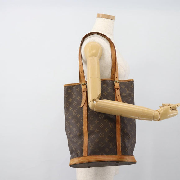 LOUIS VUITTON Monogram Bucket GM Shoulder Bag M42236 LV Auth fm5366