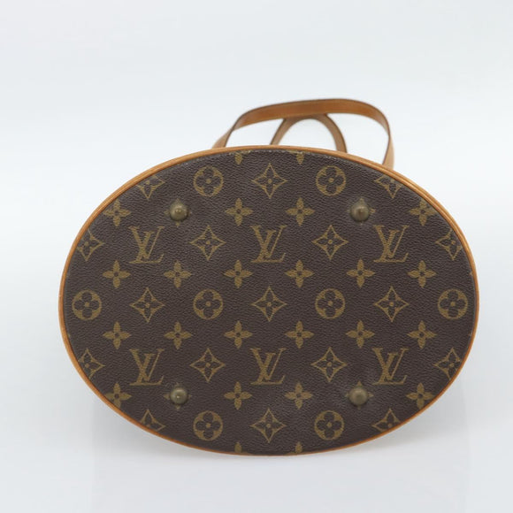 LOUIS VUITTON Monogram Bucket GM Shoulder Bag M42236 LV Auth fm5366