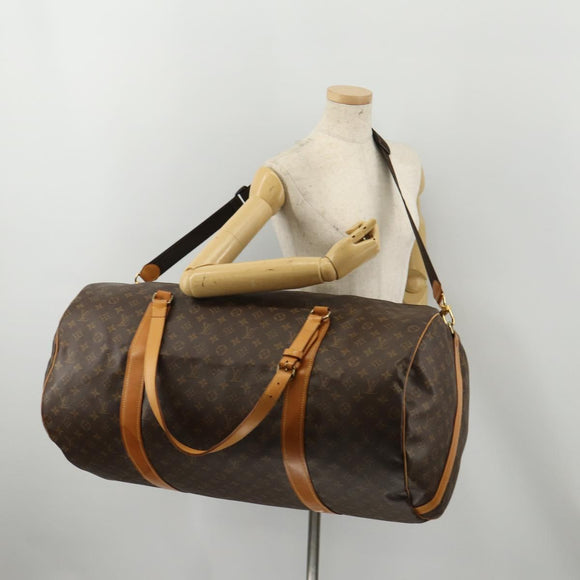 LOUIS VUITTON Monogram Sac Polochon 65 Boston Bag 2way M41222 LV Auth fm5367
