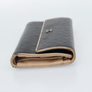 CHANEL Bicolore Long Wallet Leather Black Silver CC Auth fm5370-4