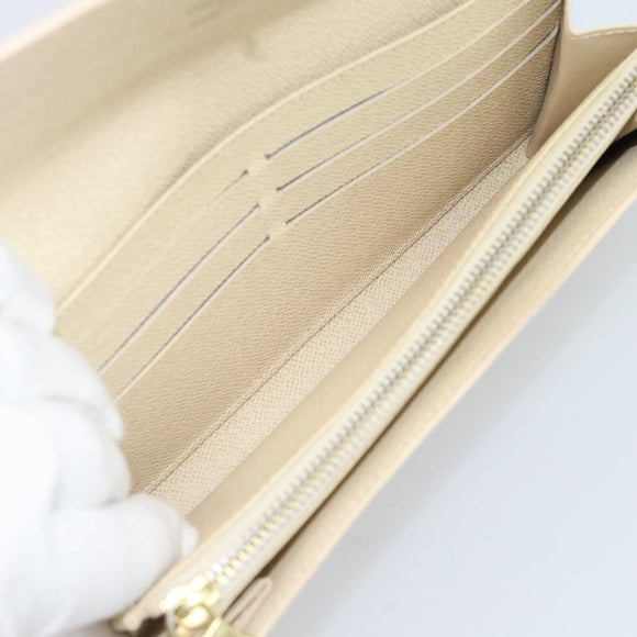 LOUIS VUITTON Damier Azur Portefeuille Sarah Long Wallet N61735 LV Auth fm5371A