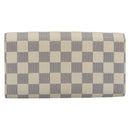 LOUIS VUITTON Damier Azur Portefeuille Sarah Long Wallet N61735 LV Auth fm5371A-2