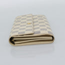 LOUIS VUITTON Damier Azur Portefeuille Sarah Long Wallet N61735 LV Auth fm5371A-3