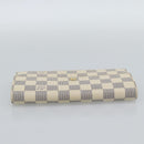 LOUIS VUITTON Damier Azur Portefeuille Sarah Long Wallet N61735 LV Auth fm5371A-5