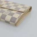 LOUIS VUITTON Damier Azur Portefeuille Sarah Long Wallet N61735 LV Auth fm5371A-7