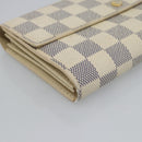 LOUIS VUITTON Damier Azur Portefeuille Sarah Long Wallet N61735 LV Auth fm5371A-14
