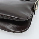GUCCI Shoulder Bag Leather Black Gold Auth fm5372-16