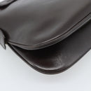 GUCCI Shoulder Bag Leather Black Gold Auth fm5372-17