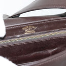GUCCI Shoulder Bag Leather Black Gold Auth fm5372-12