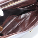 GUCCI Shoulder Bag Leather Black Gold Auth fm5372-10
