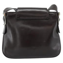 GUCCI Shoulder Bag Leather Black Gold Auth fm5372-2