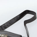 GUCCI Shoulder Bag Leather Black Gold Auth fm5372-8