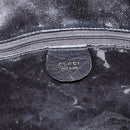 GUCCI Bambo Handtas Leer Zwart Goud Auth fm5373-17