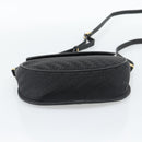 GUCCI Shoulder Bag Canvas Leather Black Gold 007 115 0074 Auth fm5375-11