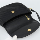 GUCCI Shoulder Bag Canvas Leather Black Gold 007 115 0074 Auth fm5375-16