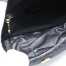 GUCCI Shoulder Bag Canvas Leather Black Gold 007 115 0074 Auth fm5375-18
