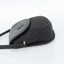 GUCCI Shoulder Bag Canvas Leather Black Gold 007 115 0074 Auth fm5375-4