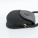 GUCCI Shoulder Bag Canvas Leather Black Gold 007 115 0074 Auth fm5375-5