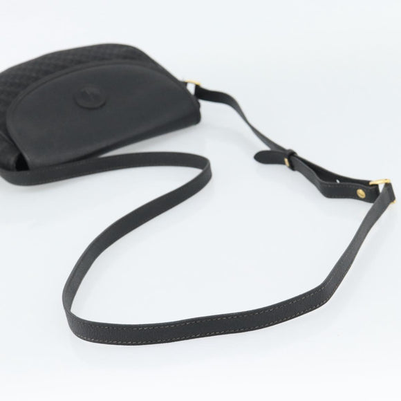 GUCCI Shoulder Bag Canvas Leather Black Gold 007 115 0074 Auth fm5375