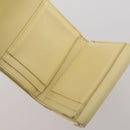 Christian Dior Wallet Leather 10 Set Beige Black black Auth fm5377-18