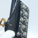 Christian Dior Wallet Leather 10 Set Beige Black black Auth fm5377-21