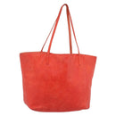 LOEWE Tote Bag Leather Red Gold Auth fm5379-1