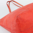 LOEWE Tote Bag Leather Red Gold Auth fm5379-14