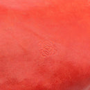 LOEWE Tote Bag Leather Red Gold Auth fm5379-10
