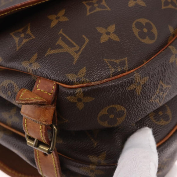 LOUIS VUITTON Monogram Saumur 30 Shoulder Bag M42256 LV Auth fm5380