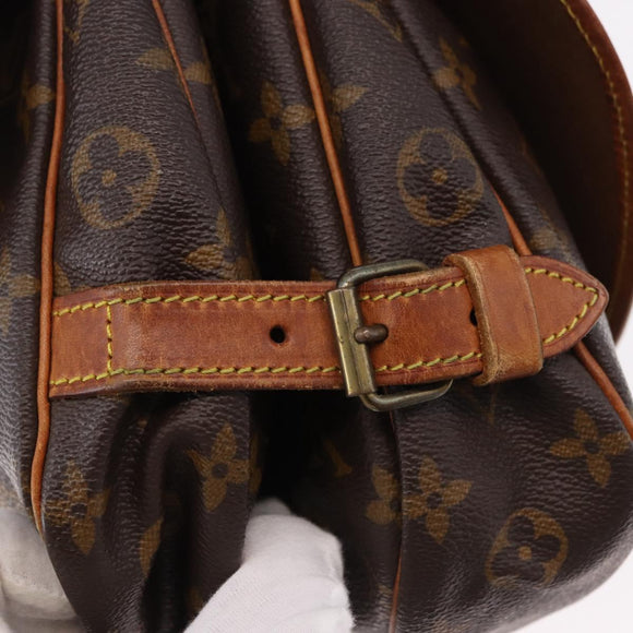 LOUIS VUITTON Monogram Saumur 30 Shoulder Bag M42256 LV Auth fm5380