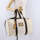 LOUIS VUITTON Antigua Suc weekend Boston Bag White M40030 LV Auth fm5381-25
