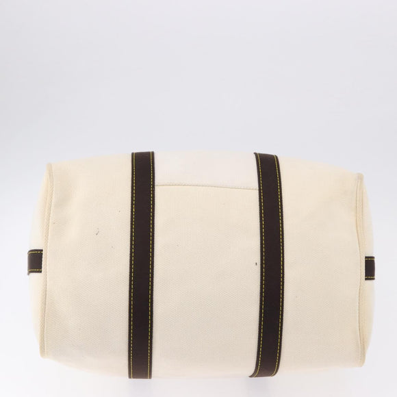 LOUIS VUITTON Antigua Suc weekend Boston Bag White M40030 LV Auth fm5381