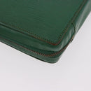 LOUIS VUITTON Epi Agenda Voyage Day Planner Cover Green LV Auth fm5382-16