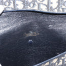 Christian Dior Trotter Canvas Shoulder Bag Navy Gold Auth fm5383-15