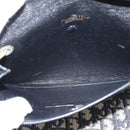 Christian Dior Trotter Canvas Shoulder Bag Navy Gold Auth fm5383-16