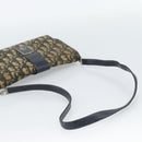 Christian Dior Trotter Canvas Shoulder Bag Navy Gold Auth fm5383-7