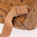 MCM Vicetos Logogram Backpack PVC Beige Gold Auth fm5385A-17