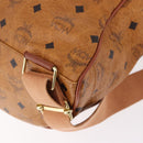 MCM Vicetos Logogram Backpack PVC Beige Gold Auth fm5385A-18