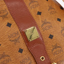 MCM Vicetos Logogram Backpack PVC Beige Gold Auth fm5385A-19