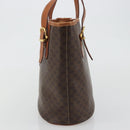CELINE Macadam Canvas Shoulder Bag PVC Leather Brown Gold Auth fm5387A-3