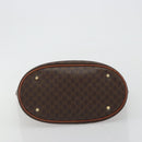 CELINE Macadam Canvas Shoulder Bag PVC Leather Brown Gold Auth fm5387A-5