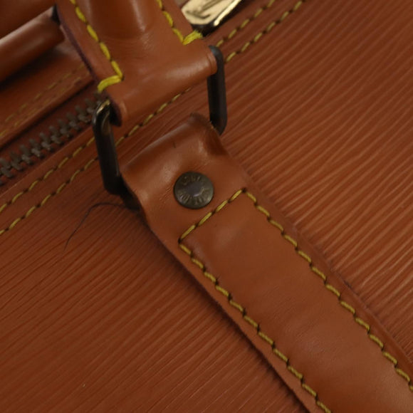 LOUIS VUITTON Epi Keepall 55 Boston Bag Brown M42958 LV Auth fm5388A